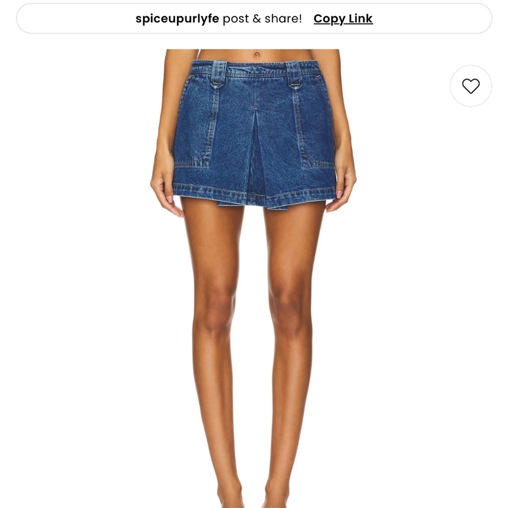 Blue Denim Skirt